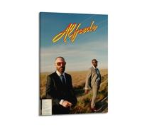 Impression sur toile encadrée de Freddie Gibbs X The Alchemist Alfredo Rapper Music - Décoration murale pour chambre à coucher - 40 x 60 cm