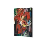 Impression sur toile encadrée Les renards par Franz Marc - Différentes tailles (A2 61 x 40,6 cm)