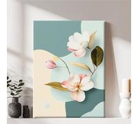 Impression sur toile encadrée, moderne, prête à être accrochée, décoration d'intérieur, fleur, décoration murale, affiche d'œuvre d'art pour salon, chambre à coucher, salle de bain, cadeau, décoration