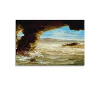 Impression sur toile Eugène Delacroix - Épave de bateau sur la côte - Décoration murale moderne pour chambre à coucher - 30 x 45 cm