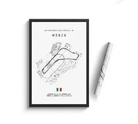 Impression sur Toile Formule 1 Imola Monaco Piste Circuit Toile Peinture F1 Wall Art Nordique Affiches Esthétique Motorsport Décoration Chambre Décor Cadeau, 60X90Cm No Frame