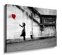 Impression sur toile - Fotoleinwand24 - Banksy Graffiti Art « There Is Always Hope » - AA0134, Bois, gris, 100 x 70 cm