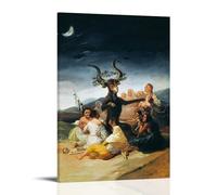 Impression sur toile Francisco Goya Sorcières du Sabbat 40 x 60 cm