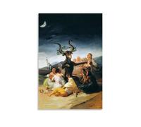 Impression sur toile Francisco Goya Sorcières du Sabbat 60 x 90 cm
