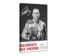 Impression sur toile George St-Pierre - Décoration murale pour salon, chambre à coucher - 50 x 75 cm
