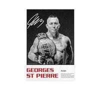 Impression sur toile George St-Pierre - Décoration murale pour salon, chambre à coucher - 50 x 75 cm