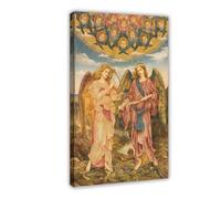 Impression sur toile Gloria in Excelsis par Evelyn De Morgan - Décoration murale moderne pour chambre à coucher - 60 x 90 cm