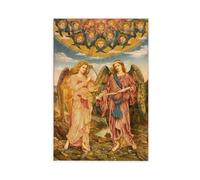 Impression sur toile Gloria in Excelsis par Evelyn De Morgan - Décoration murale moderne pour chambre à coucher - 60 x 90 cm