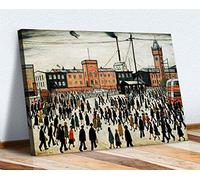 Impression sur toile « Going to Work » Motif Ls Lowry Style 45 x 30 cm