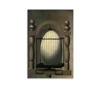 Impression sur toile « Great Work » de René Magritte (affinités électives) - Décoration murale pour chambre à coucher, dortoir, salon - 30 x 45 cm