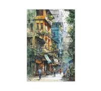 Impression sur toile Hanoï - Décoration murale pour salon, chambre à coucher - 30 x 45 cm