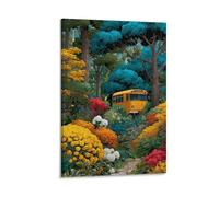 Impression sur toile haute définition pour salon, chambre à coucher, bureau, bus scolaire, décoration d'intérieur, cadre cadeau, 40 x 60 cm