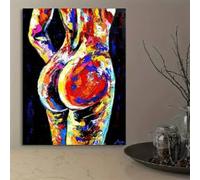 Impression sur toile HD représentant une femme sexy, art mural abstrait classique, décoration pour la maison, le salon, le café (50 x 70 cm, sans cadre)