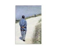 Impression sur toile Homme Portant Une Blouse-Gustave Caillebotte 30,5 x 45,7 cm