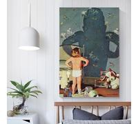 Impression sur toile - Image d'ombre imprimée sur toile, affiches et impressions, décoration murale pour salon, chambre d'adolescent, 60 x 90 cm