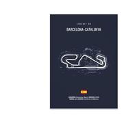 Impression Sur Toile Impressions D'Art Mural Sur Toile, Affiches, Circuits De Formule 1, Peintures Décoratives Pour La Décoration Intérieure, Art Et Artisanat, Loisirs Sportifs, 70 X 100 Cm, Sa