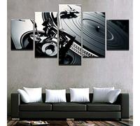 Impression Sur Toile Intissee 5 Parties Console De Mixage D'Instruments Dj Tableaux Decoration Murale Photo Image Artistique Photographie Graphique Impression Sur Toile De Peinture 5 Pièces -8X1R+S2S