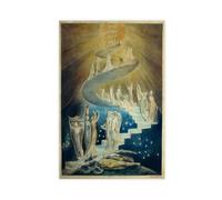 Impression sur toile Jacob's Ladder par William Blake pour la maison, l'école, le bureau, sans cadre, 30,5 x 45,7 cm