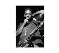 Impression sur toile John Coltrane Music 4 - Décoration murale pour salon, chambre à coucher - 40 x 60 cm