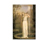 Impression sur toile John William Waterhouse Undine Ondine Nymphe des Néréides grecques pour chambre - Sans cadre - 60 x 90 cm