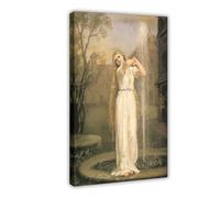 Impression sur toile John William Waterhouse Undine Ondine Nymphe des Néréides grecques pour la maison, l'école, le bureau, 50 x 75 cm