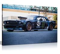 Impression sur toile Ken Block Ford Mustang Drifting (91,4 x 61 cm)
