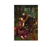 Impression sur toile « La Belle Dame Sans Merci » de John William Waterhouse Painters Works「 30 x 45 cm