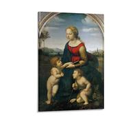 Impression sur toile « Madonna with Child And The Young Saint John-Raphael » - Décoration murale d'intérieur moderne