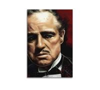 Impression sur toile Marlon Brando Parrain 3 - Décoration murale pour salon, chambre à coucher - 40 x 60 cm