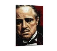 Impression sur toile Marlon Brando Parrain 3 - Décoration murale pour salon, chambre à coucher - 40 x 60 cm