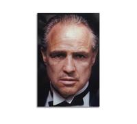Impression sur toile Marlon Brando Parrain 4 - Décoration murale pour salon, chambre à coucher - 40 x 60 cm