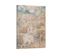 Impression sur toile Mary Among A Multitude of Animals (30 x 45 cm)