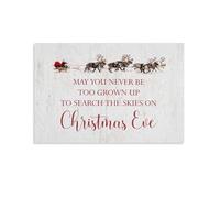 Impression sur toile « May You Never Be Too Grown Up To Search The Skies on Christmas » - Décoration d'intérieur : salon, chambre à coucher, salle de bain, bureau - 50 x 75 cm