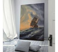 Impression sur toile - Mer agitée, affiches et impressions, décoration murale pour salon, chambre d'adolescent, 40 x 60 cm