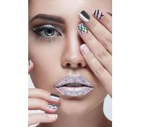 Impression Sur Toile Mode Maquillage Des Yeux Formes D'Ongles Salon De Beauté Affiches Impressions Toile Peinture Mur Art Photos Cadeaux Salon Salon Barbier Décoration Maison 21X30Cm Sans Cadre