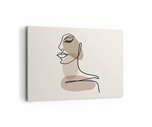 Impression sur Toile Moderne 100x70 cm Personnes Art - 4728 | Doubler Boh Moderne Tableau Décoratif Grand Décoration Murale Art Mural Toile Imprimée Salon Chambre Cuisine ARTTOR