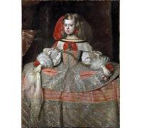 Impression Sur toile Moderne Affiche De Arts Peinture célèbre Portrait de l'Infante Marguerite Thérèse d'Autriche par Diego Rodriguez De Y Velazquez pour Salon 60x90cm