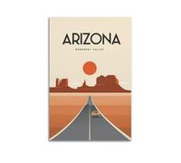 Impression sur toile moderne pour la maison - Poster de ville Monument Valley Arizona USA Is Super Western - Style Show Unique Landform Ajouter du style à l'espace Peinture décorative 30 x 45 cm Sans