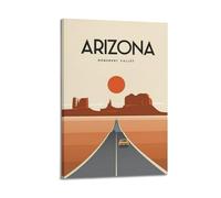Impression sur toile moderne pour la maison - Poster de ville Monument Valley Arizona USA Is Super Western - Style Show Unique Landform Ajouter du style à l'espace Peinture décorative 30 x 45 cm