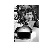 Impression sur toile motif conducteur de voiture de course Ayrton Senna - Décoration de chambre à coucher, bureau, chambre - Cadeau sans cadre - 30 x 45 cm