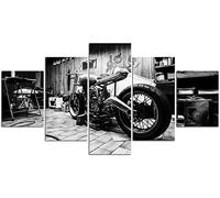 Impression Sur Toile Moto 200×100 Cm 5 Parties Tableau Tableaux Decoration Murale Photo Image Chambre Affiche Décoration Salon Wall Art Pour Bureaupour Hôtelpour Restaurant -9H5D-H3B