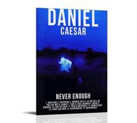Impression sur toile « Never Enough Daniel Caesar » - Décoration murale pour la maison, la chambre à coucher, l'esthétique, le salon - Style cadre - 50 x 75 cm
