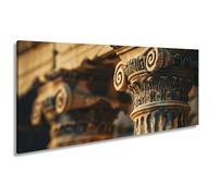 Impression sur toile panoramique sur châssis Motif chapitres finement ciselés racontant des histoires en pierre 120 x 60 cm XXL Décoration de salon