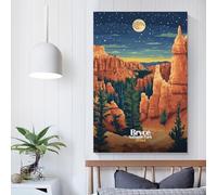 Impression sur toile - Parc national de Bryce Canyon, affiches et impressions, décoration murale pour salon, chambre d'adolescent, 30 x 45 cm