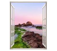Impression Sur Toile Peinture Affiche D'art De Paysage De Fenêtre, Impression Sur Toile, Décoration De Chambre À Coucher, De Maison, De Villa(Q,30x40cm)