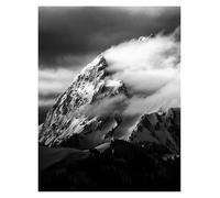 Impression Sur Toile Peinture Affiche De Haute Montagne Enneigée, Impression Sur Toile, Décoration De Salon, Villa(Ré,50x70cm)