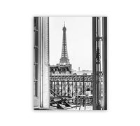 Impression Sur Toile Peinture Affiche De Photographie De Paysage De Ville De France Imprimée De Paris, Images Murales En Noir Et Blanc, Peinture Sur Toile, Décor Artistique Mural De Maison(UNE,30x42 c