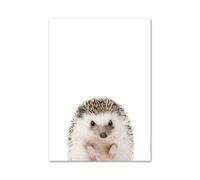 Impression sur Toile Peinture Affiches Et Impressions Nordiques Éléphant Zèbre Girafe Panda Koala Animaux Art Mural Toile Peinture Murale Photos Bébé Enfants Chambre Décor(N,40X50cm)