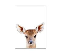 Impression sur Toile Peinture Affiches Et Impressions Nordiques Éléphant Zèbre Girafe Panda Koala Animaux Art Mural Toile Peinture Murale Photos Bébé Enfants Chambre Décor(C,40X50cm)