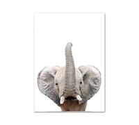 Impression sur Toile Peinture Affiches Et Impressions Nordiques Éléphant Zèbre Girafe Panda Koala Animaux Art Mural Toile Peinture Murale Photos Bébé Enfants Chambre Décor(Une,30x40cm)
